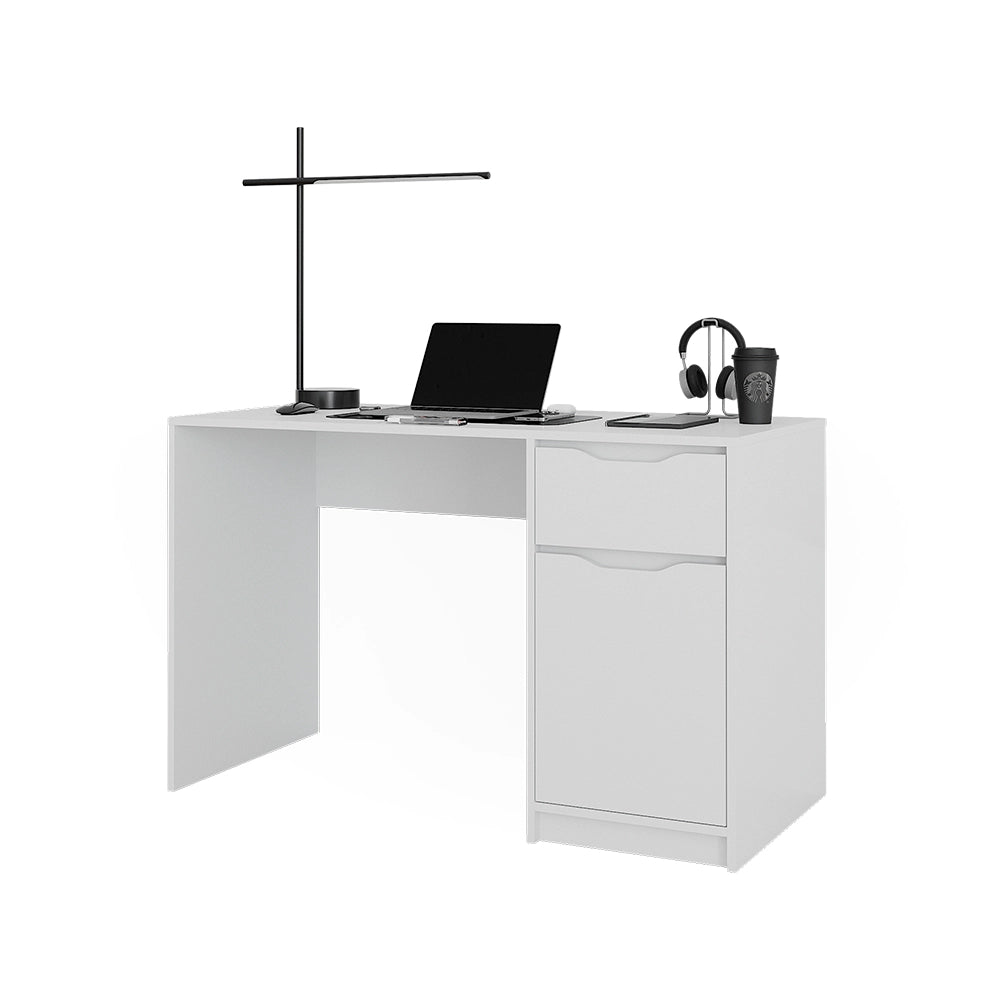 Vicco Scrivania Bianco 120 x 55 cm con cassetto