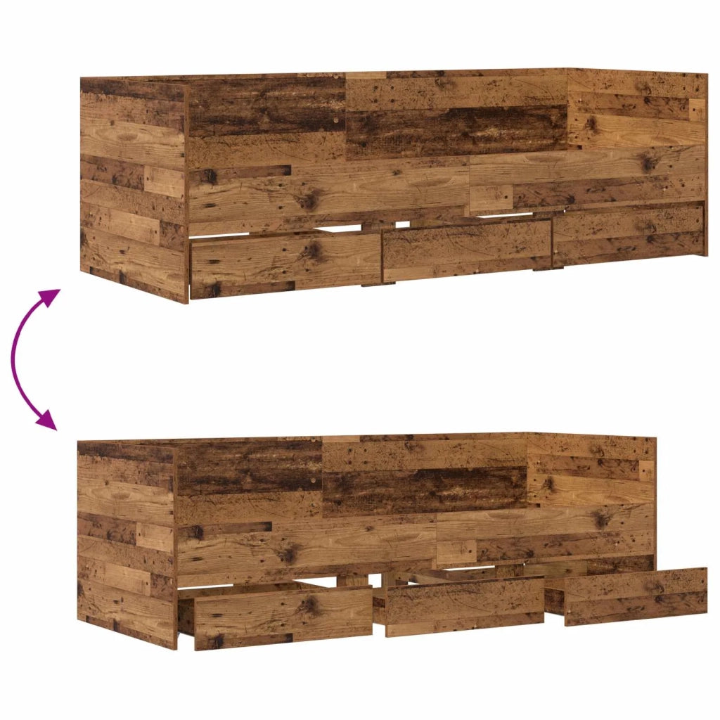 Daybed con cassetto Legno antico Legno ingegnerizzato 3429632