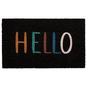Zerbino in PVC stampato nero 45x75
