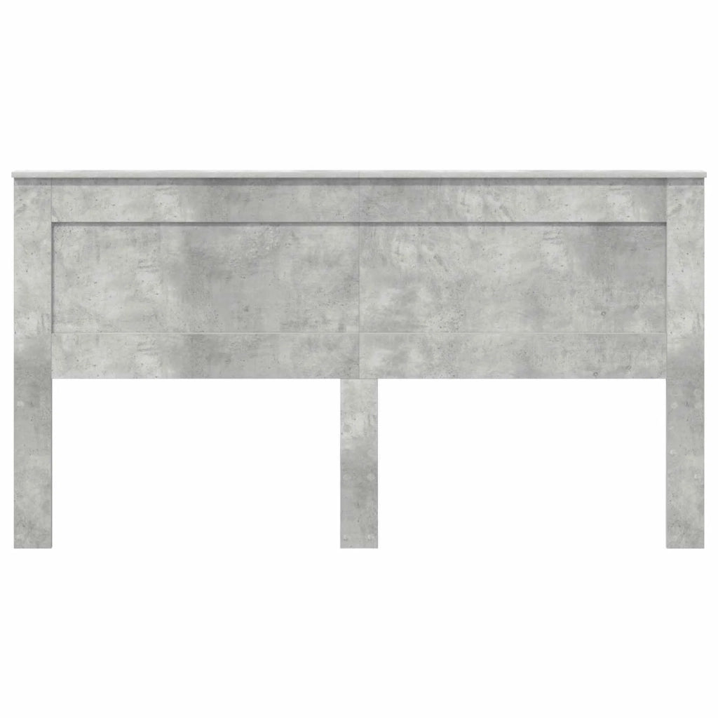 Testiera con testiera Grigio cemento 180 cm Legno multistrato