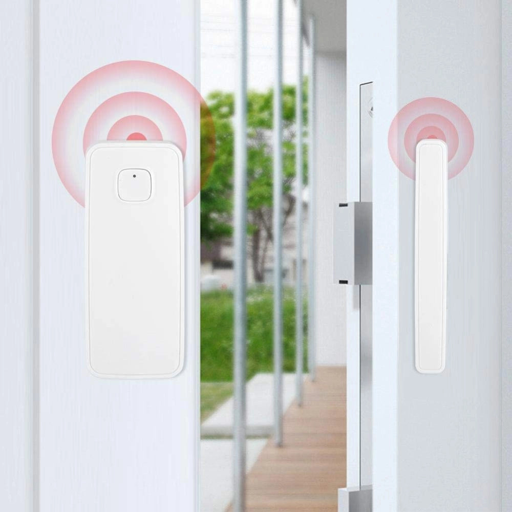 Trade Shop - Sensore Magnetico Per Porte E Finestre Wifi Allarme Con App Sicurezza Antifurto -