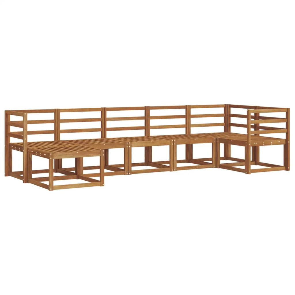 Set di divani da esterno 7 pcs Naturale