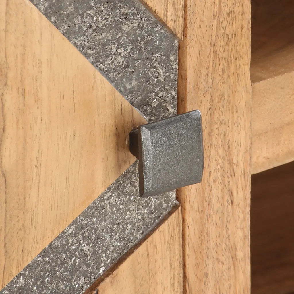 Tavolino da CaffÃ¨ 90x45x40 cm in Legno Massello di Acacia