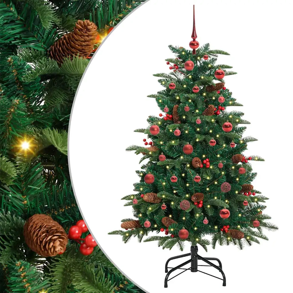 Albero di Natale | Decorazioni natalizie artificiale con 150 LED Verde 150 cm