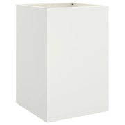 Fioriera | Cassetta per fiori | Vaso Bianca 52x48x75 cm in Acciaio