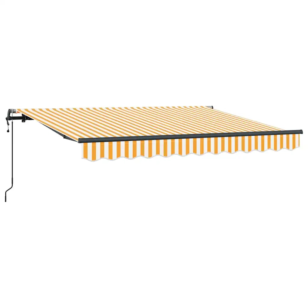 vidaXL Tenda Retrattile Giallo e Bianco 250 x 200 cm