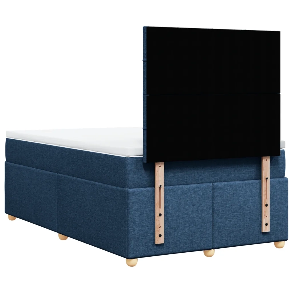 Giroletto a Molle con Materasso Blu 120x200 cm in Tessuto 3291253