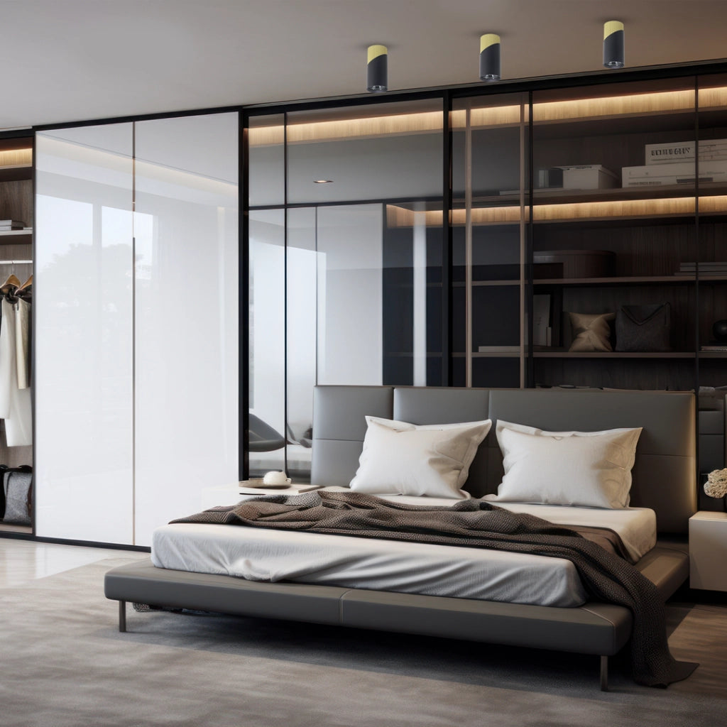 Spot da soffitto decorativo nero oro 1xGU10 8W Neo Milagro