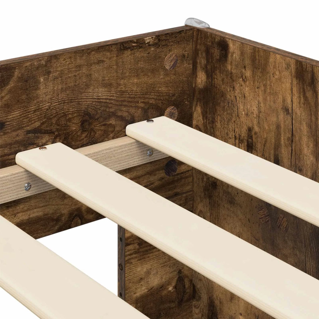 Letto alto per bambini con scrivania Legno antico 98.5 x 200 cm 3422665