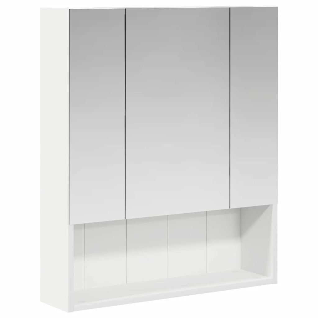 Mobiletto per specchio da bagno Bianco 60 x 14.5 x 70 cm