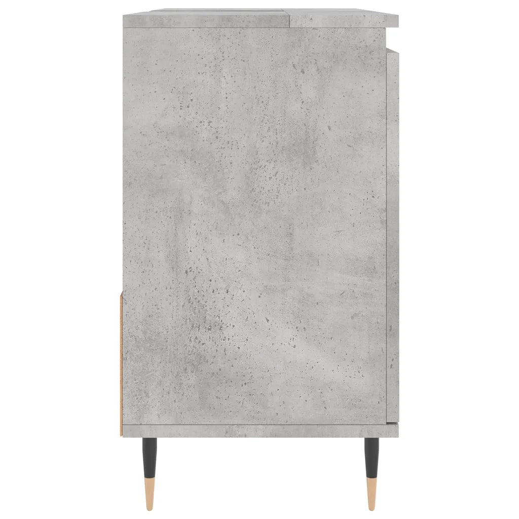 Armadietto da Bagno | Armadio da bagno Grigio Cemento 65x33x60cm Legno Multistrato
