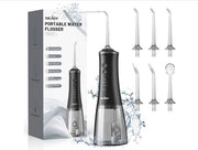 Disinfettanti per la bocca per la pulizia dei denti dispositivo di pulizia orale a flusso d'acqua portatile con capacità di 280 ml modalità 4 con 6 punte di spruzzo IPX7 impermeabile per uso domestico e viaggio