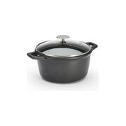 DE BUYER 8311.24 Choc Extreme Pentola Antiaderente con Coperchio in Vetro 4,5 L per Tutti i Fuochi incluso Induzione colore Nero
