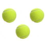 Trade Shop - Confezione 3 Palline Da Tennis Classiche Misura Regolare Palle Economiche -