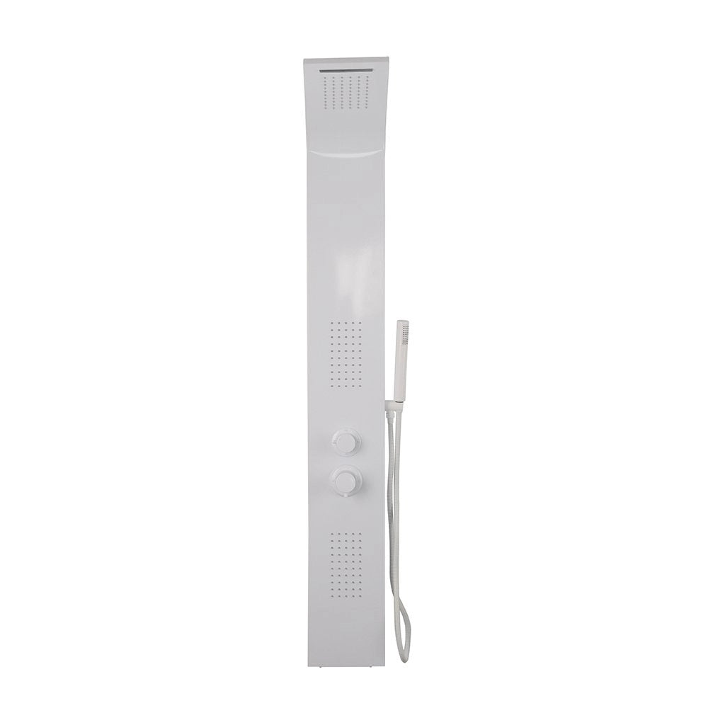 Colonna doccia pannello idromassaggio effetto cascata YH8125 RIO - Bianco