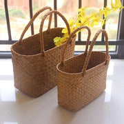 Borsa a mano con fiori intrecciati - 34x14x21CM