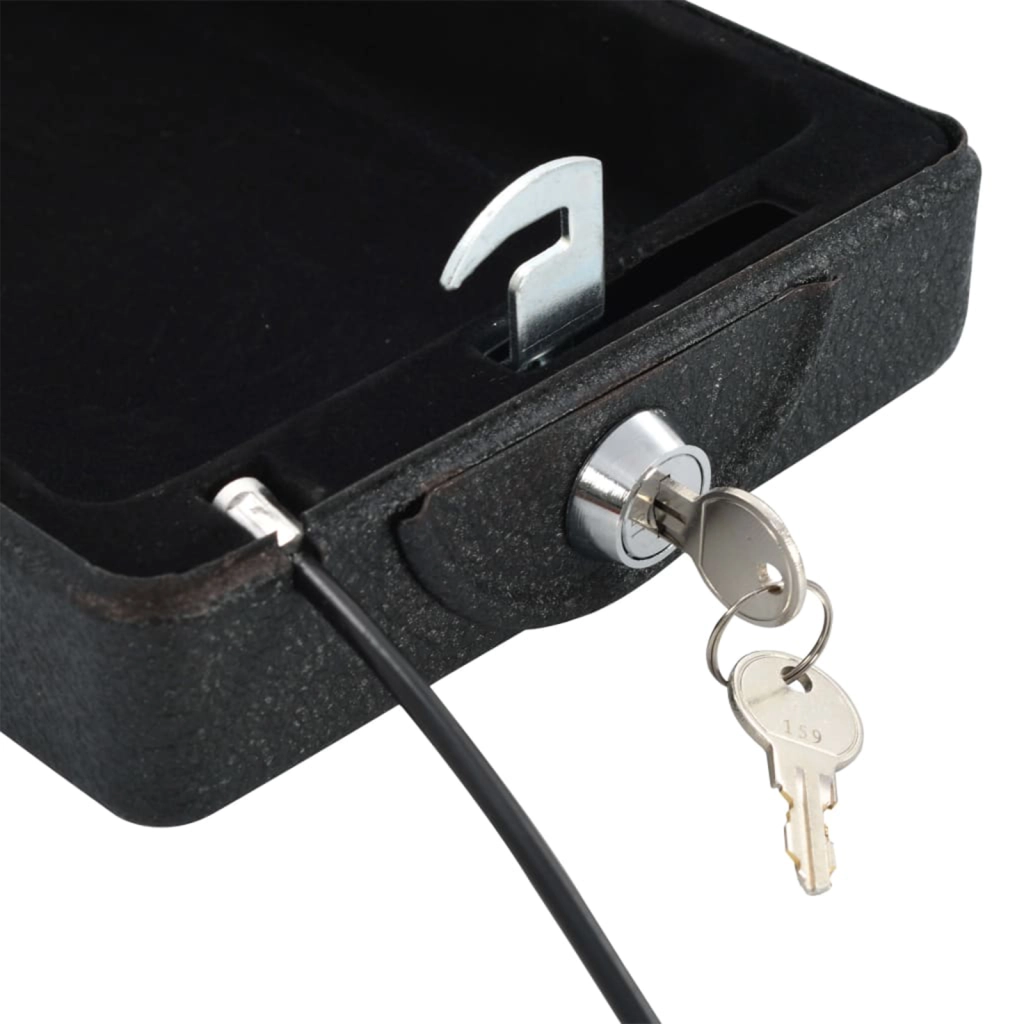 Cassaforte di Sicurezza Nera Metallo Piccola Serrature