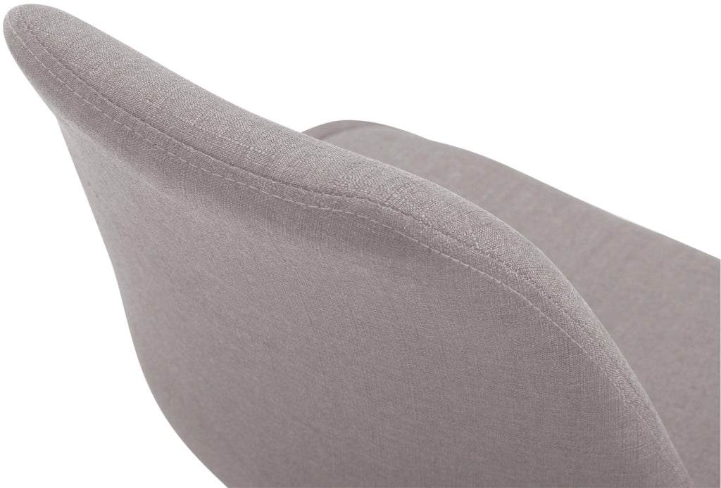 Sedia da pranzo MAVERICK in tessuto grigio,bianco