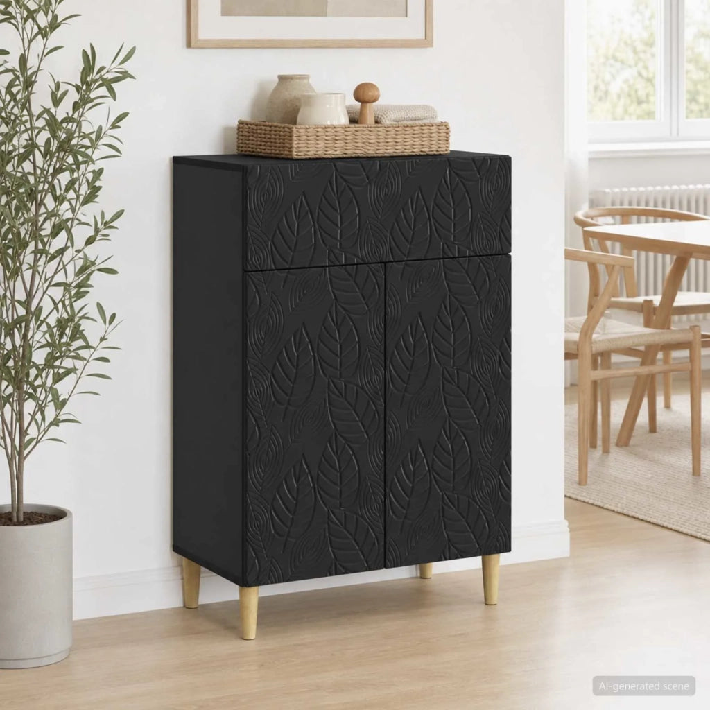 Credenza Nero 66 x 34,5 x 90 cm Legno ingegnerizzato 895096