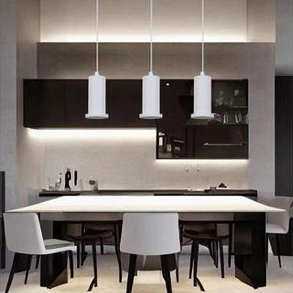 Trade Shop - Lampadario A Sospensione Moderna Contemporaneo Bianco Portalampada Pendente E27 33832 -