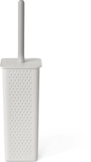Spazzola per il water | Materiale riciclato BPA-free | Compatta e funzionale | Dimensioni 9,5 x 9,5 x 39,5 cm - Collezione Bohol - Bianca