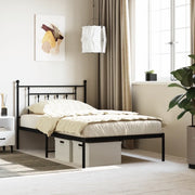 Giroletto con Testiera in Metallo Nero 107x203 cmcod mxl 81856
