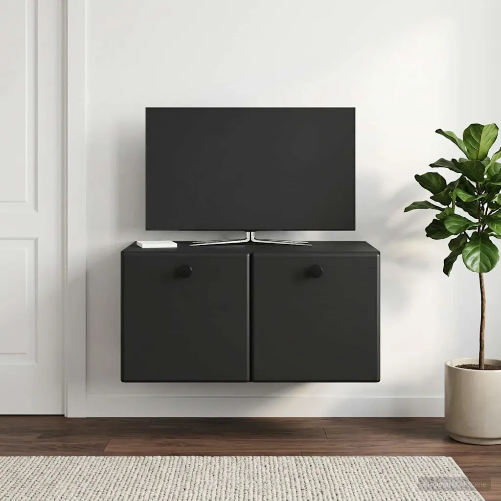 Mobile Porta TV da Muro 59,5 x 41 x 30 cm Nero 899186