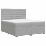Letto box spring con materasso Grigio Chiaro 160 x 200 cm 3454169