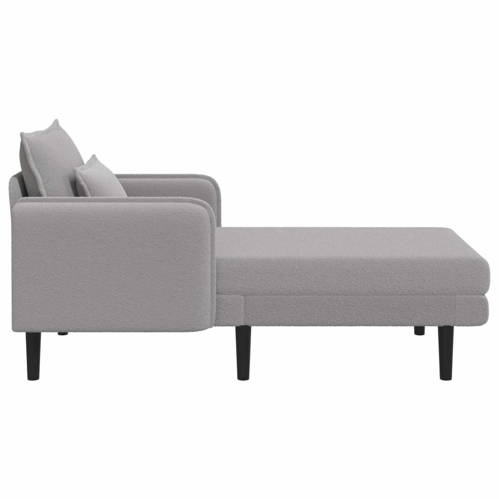 Chaise longue oversize Grigio Chiaro Bouclé 42048053