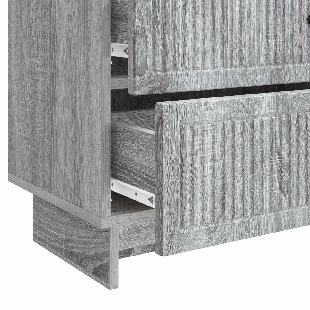 Armadio da Notte con cassetto Grigio Sonoma 62 x 34,5 x 47,5 cm