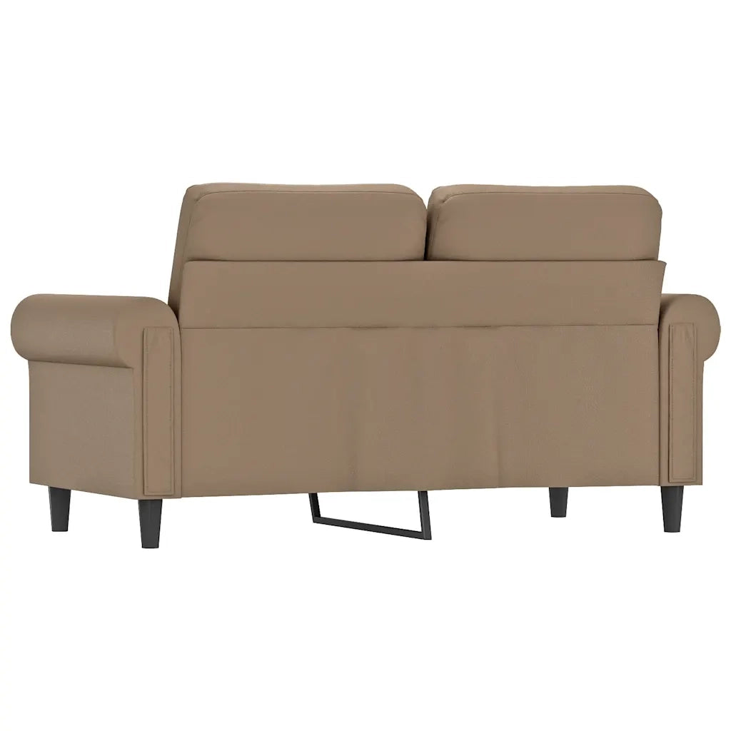 Divano a 2 Posti-Sofa 2 Posti Cappuccino 140 cm in Similpelle 211961