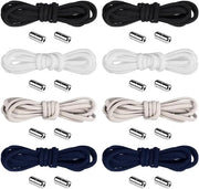 8 paia di cinture elastiche senza lacci 100 cm con spille metalliche - Multicolore Piccola