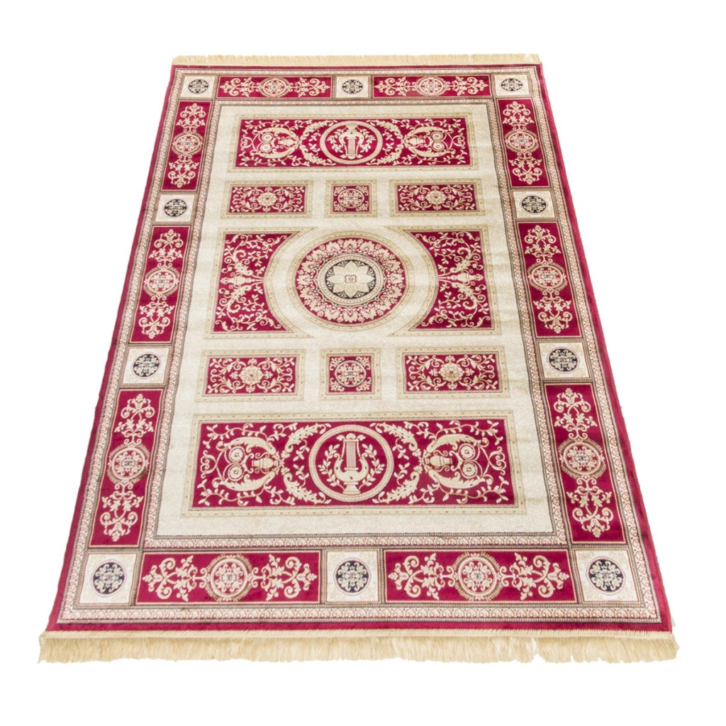 Tappeto RUBINE 350 Imperial ROSSO cm.250x380 disegno classico persiano stile orientale tradizionale. Tappeto salotto, soggiorno, camera da letto, ingresso, corridoio.
