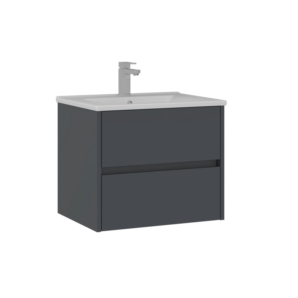 Mobile lavabo "Side 65 v2" - 65 x 45 x 52 cm - Antracite opaco