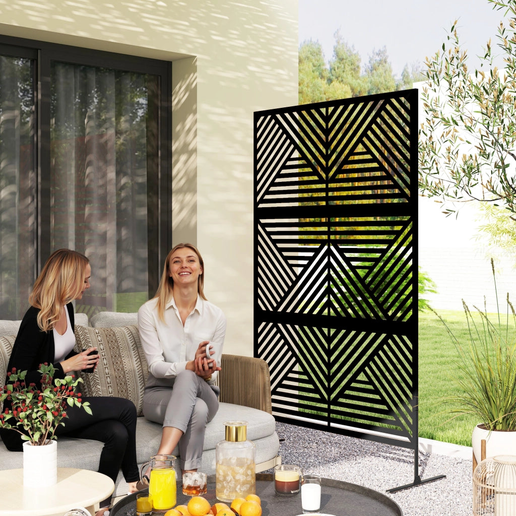 Divisorio da Giardino ¨C zephmum ¨C Nero 122x45x198 cm