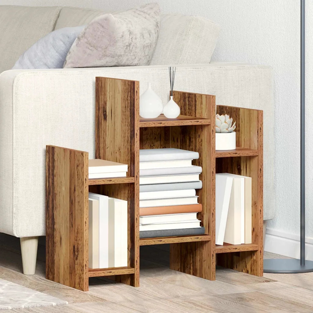 vidaXL Mobile laterale Legno vecchio 60 x 26 x 60 cm Legno multistrato