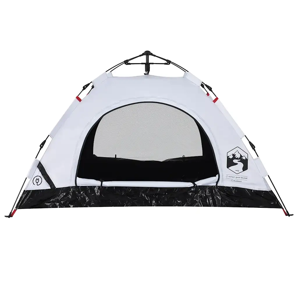 Tenda 2 Persone Bianca in Tessuto Oscurante a Rilascio Rapido