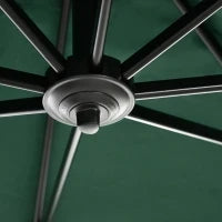 Ombrellone da Giardino a Manovella 2.5x2.5  m con Rotazione 360° e Parasole Regolabile, Verde