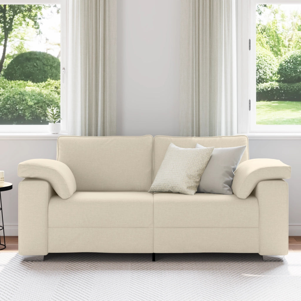 Divano Letto in Lino 140 cm