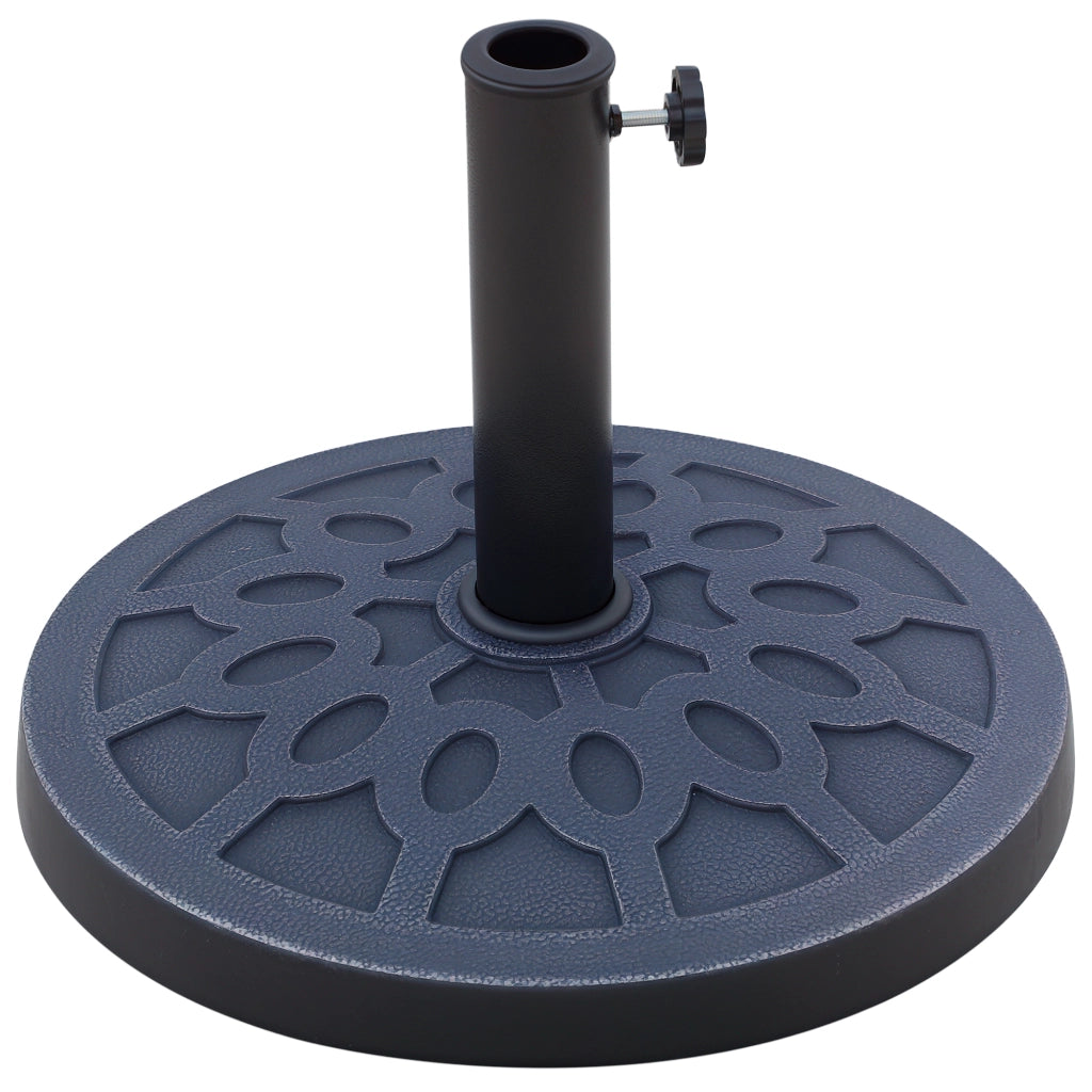 Base per Ombrellone Rotondo per Pali da ?38 e ?48 mm, in Resina e Acciaio, ?45 cm, Bronzo