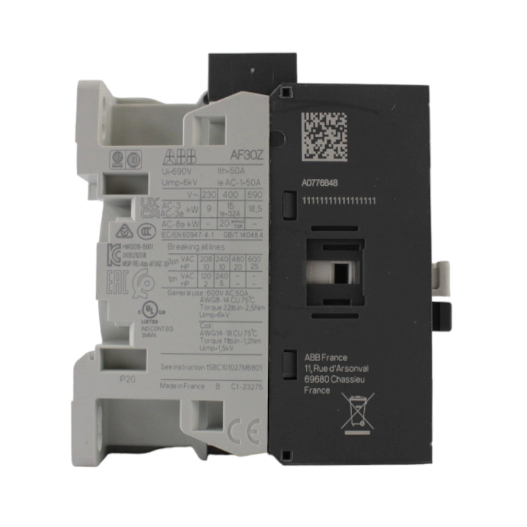 Contattore AC-3 15 KW bobina 24-60V per PLC ABB