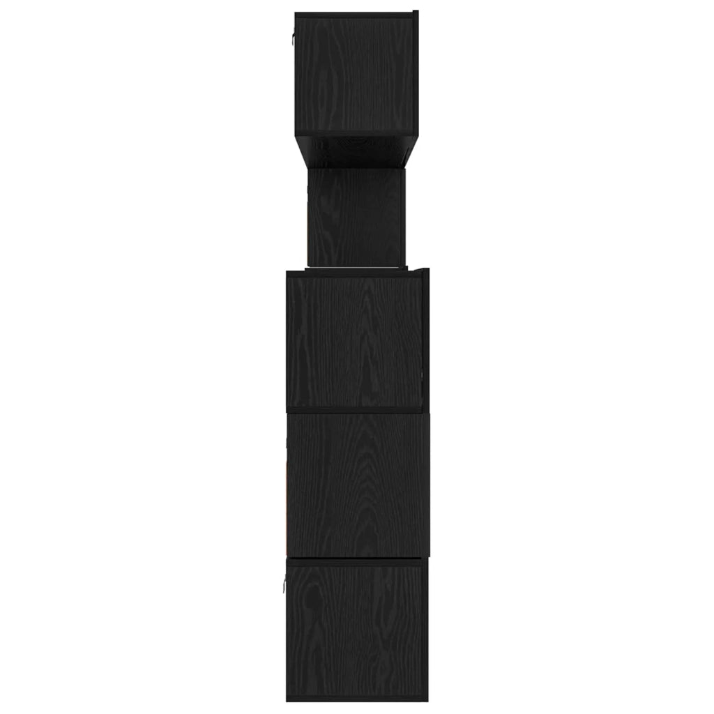 Set mobile TV 8 pcs Rovere Nero Legno multistrato 3393217