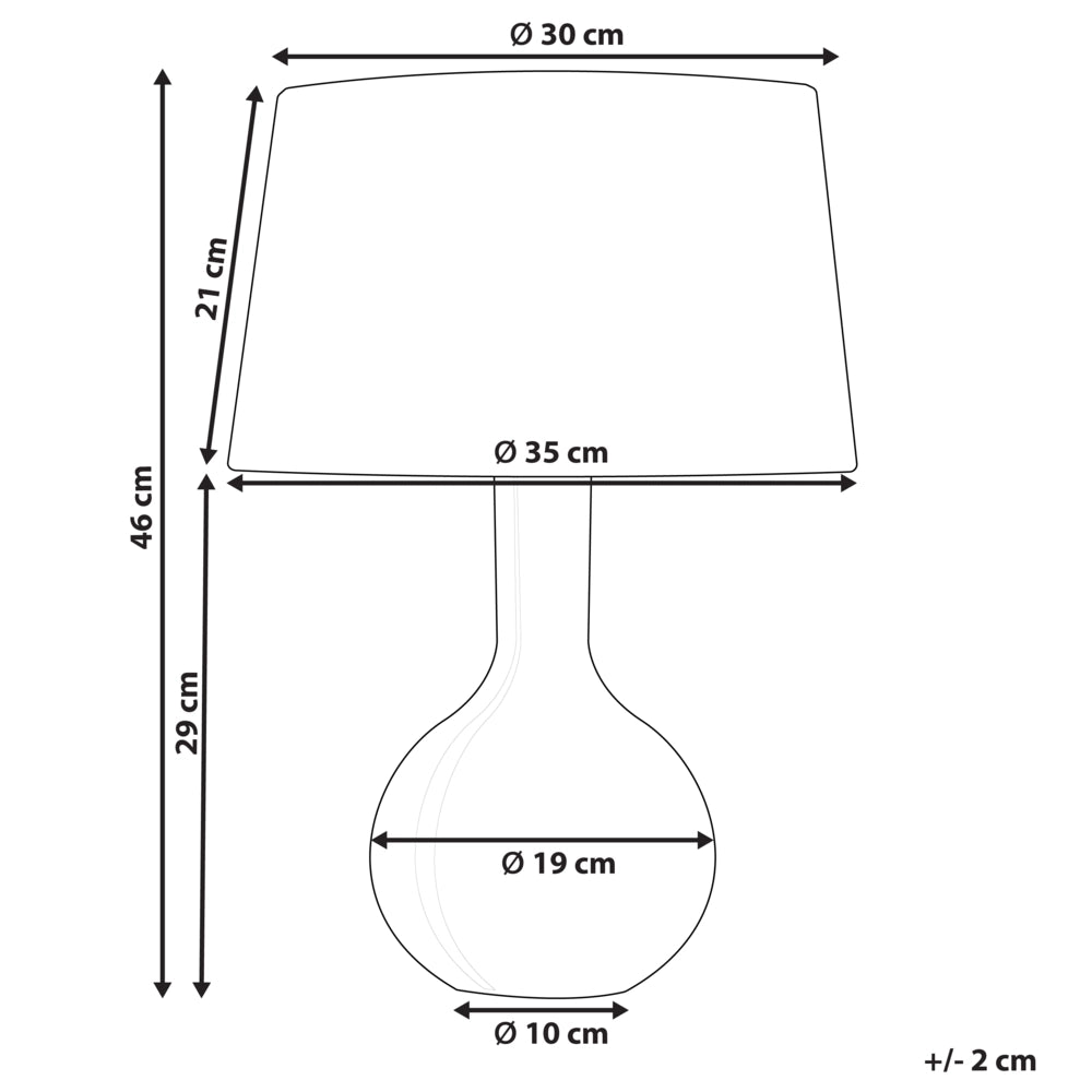 Lampada da tavolo in ceramica bianca di lino base 46 cm lucida paralume in tessuto scrivania classica