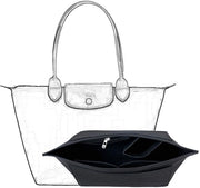 Organizzatore di borsa D.DUO, organizzatore di borsa a mano con più tasche per borsa (nero, medio)