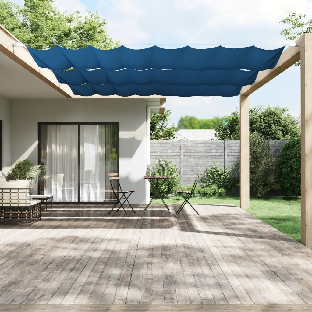 Paravento Verticale Blu 140x420 cm in Tessuto Oxford 148460