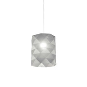 Sospensione Moderna Prisma Polilux ® Argento E Metallo Cromo 1 Luce E27 D27Cm