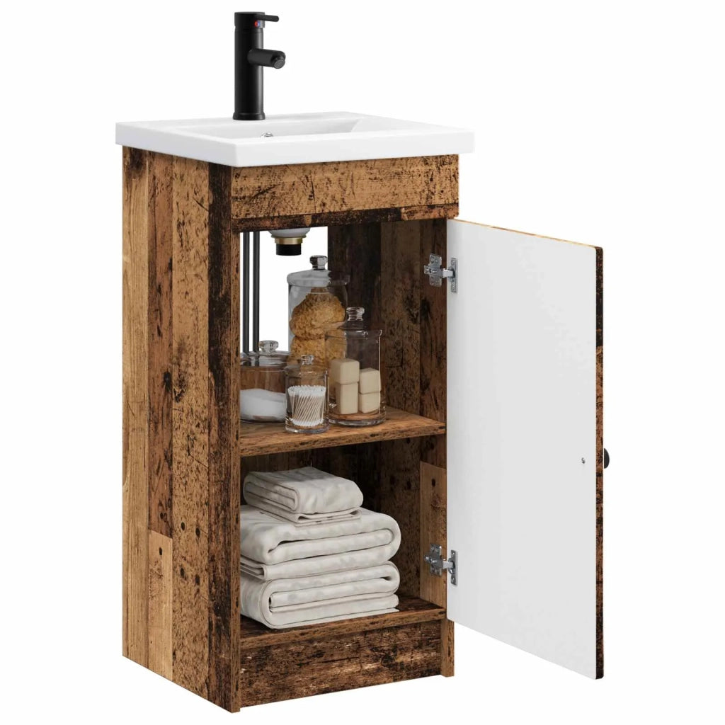 Mobile da bagno con lavabo Legno antico 42 x 40 x 84,5 cm