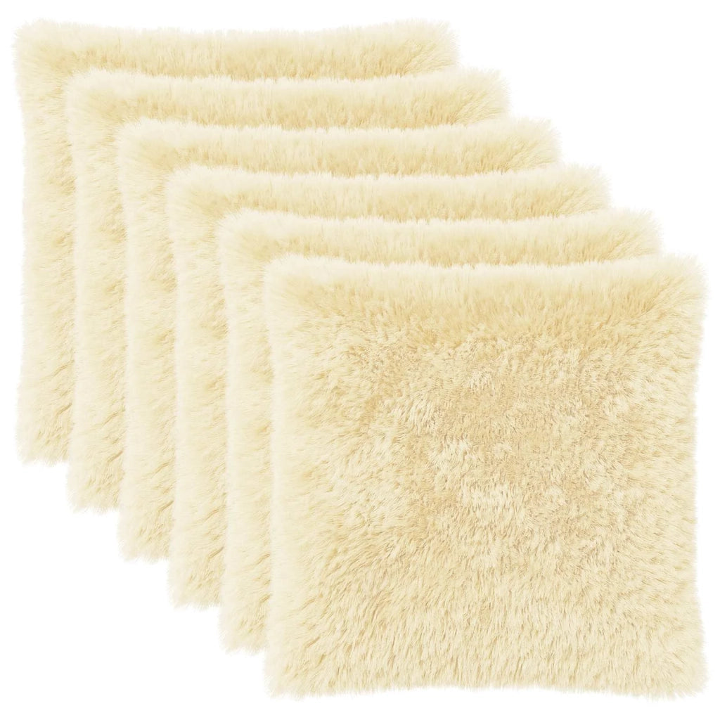 Federa 6 pcs HEERLEN Crema 65 x 65 cm Fleece PV 913076