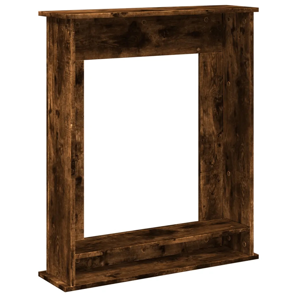 Cornice per Camino Rovere Fumo 75x20x87,5 cm in Truciolato 854584