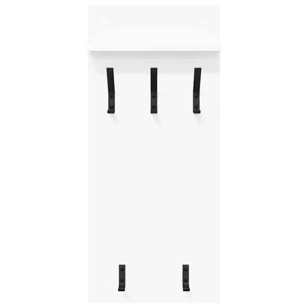 Appendiabiti a muro Bianco 40 x 10 x 90 cm Legno multistrato 874451
